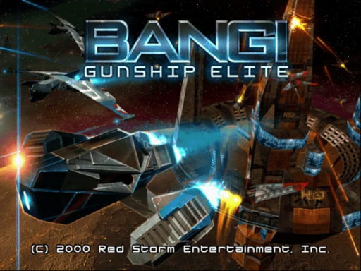 Bang Gunship Elite title screen for Sega Dreamcast